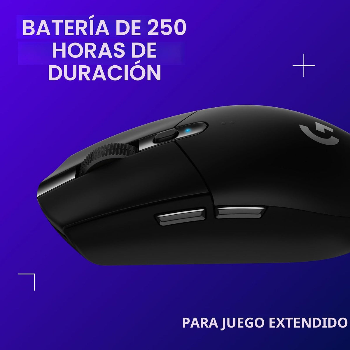 Logitech G 305 Lightspeed - Mouse inalámbrico para juegos, negro +...
