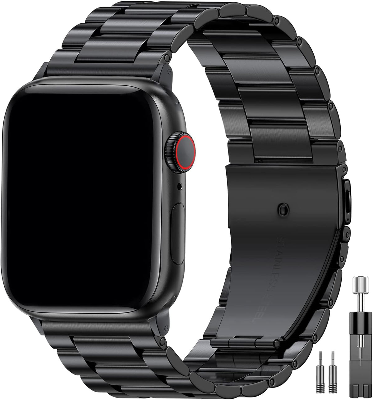 Correa de metal EPULY compatible con correas de Apple Watch para ho...