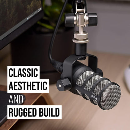 RØDE PodMic - Micrófono cardioide de transmisión dinámica, XLR | Fi...