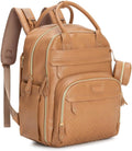 BabbleRoo Mochila de cuero para pañales - Baby Essentials Bolsa de...