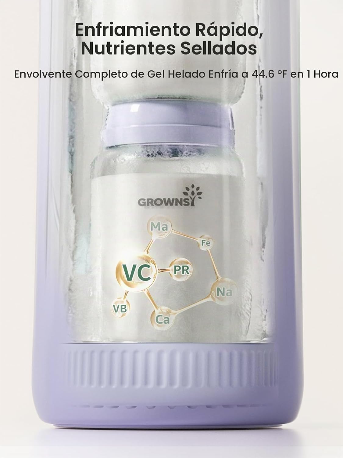 Grownsy Enfriador portátil de leche materna de 22 oz para trabajo y...