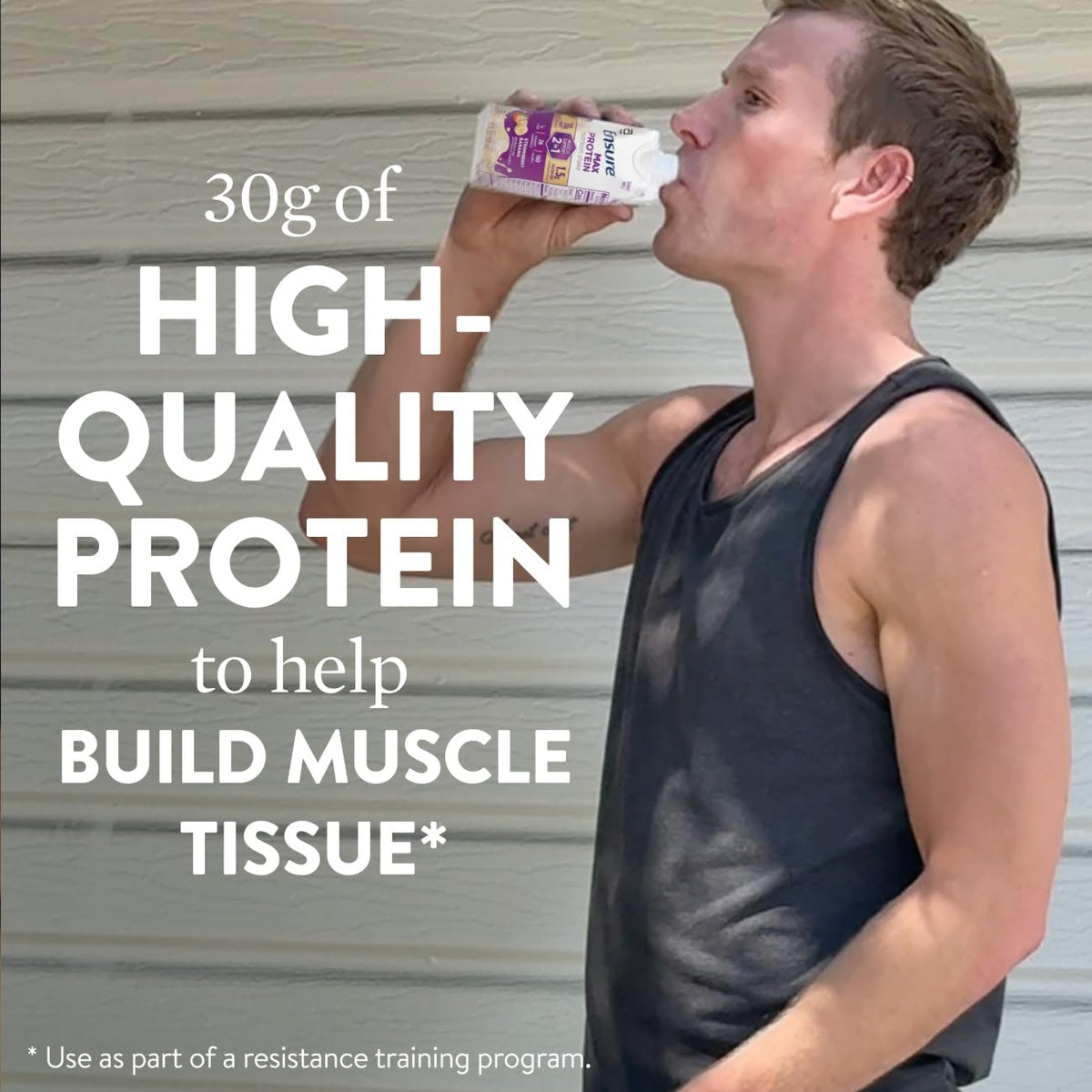 Ensure Max Protein - Plátano de fresa 2 en 1, 1.06 onzas de alto co...