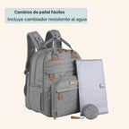BabbleRoo Mochila para Pañales Extra Grande, Mochila de Bebé Expand...