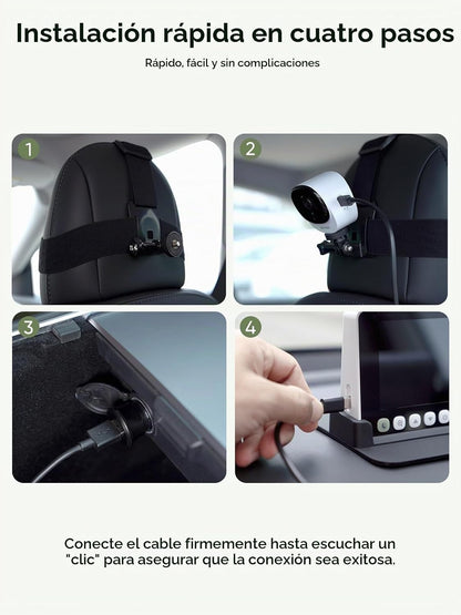 bonoch Cámara de coche de bebé de 5 "1440P para 2 niños, vista...