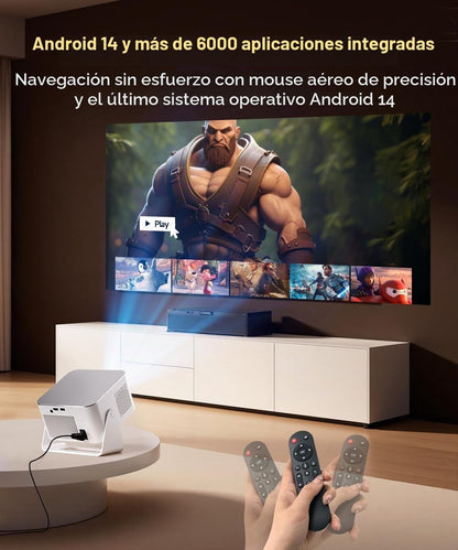 Magcubic Proyector inteligente con WiFi6 y Bluetooth5.4, portátil |...
