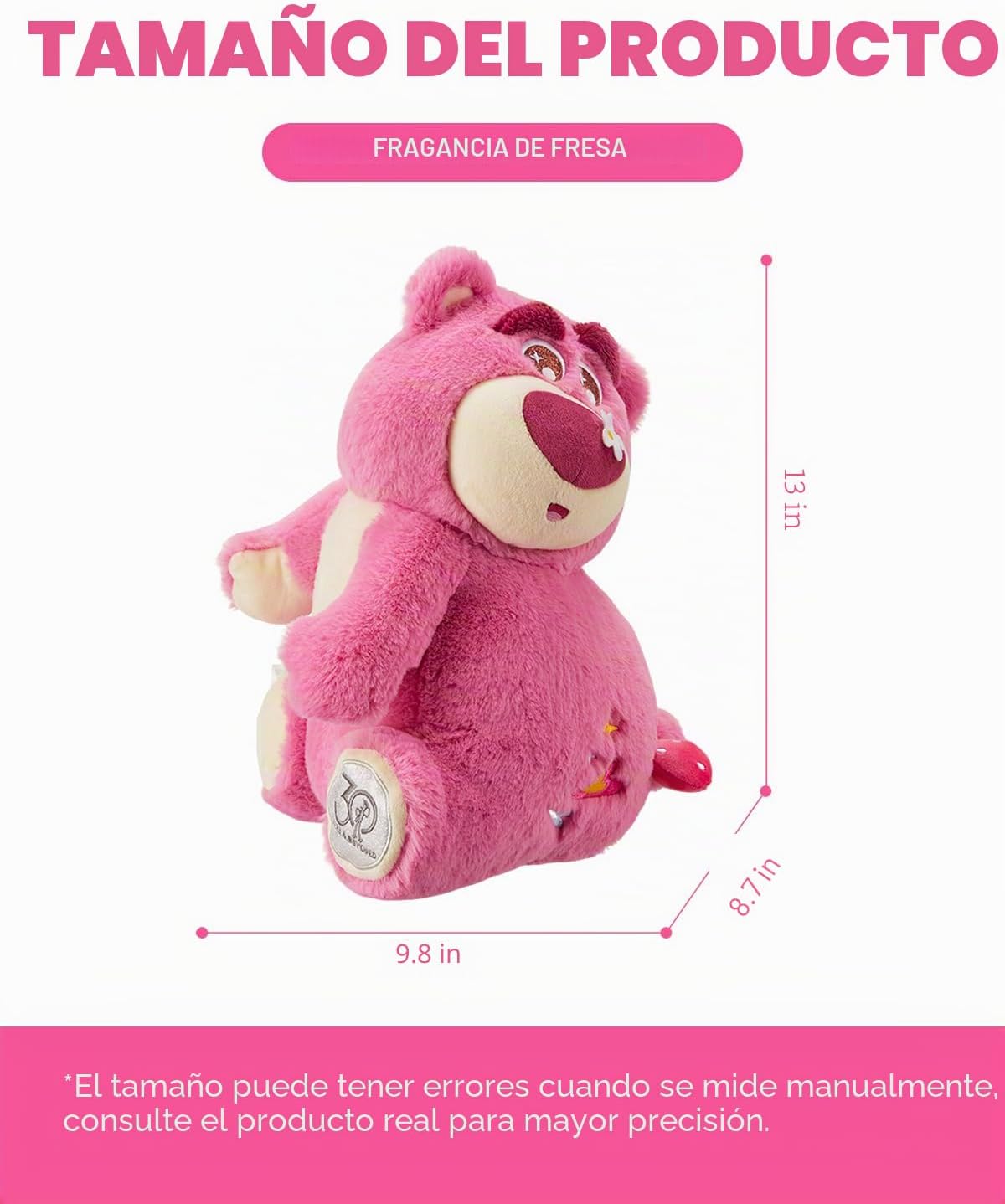 MINISO Juguete de peluche de Disney Lotso de 13 pulgadas, edición e...