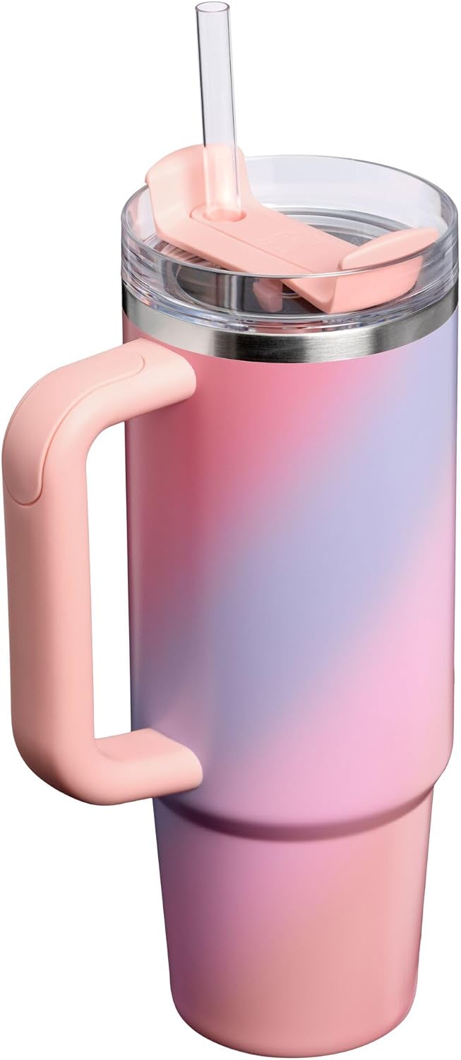 Vaso STANLEY Quencher H2.0 Flow State, 30 oz, espiral atardecer | M...