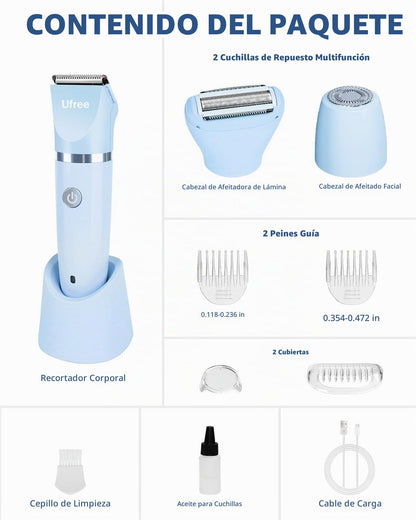 Maquinillas de afeitar eléctricas Ufree 3 en 1 para mujer, regalos...