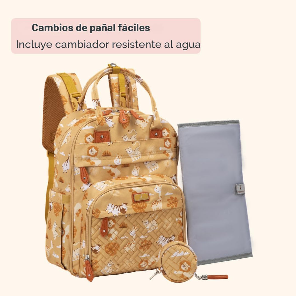 BabbleRoo Mochila para pañales - Bolsa de viaje esencial para bebé,...