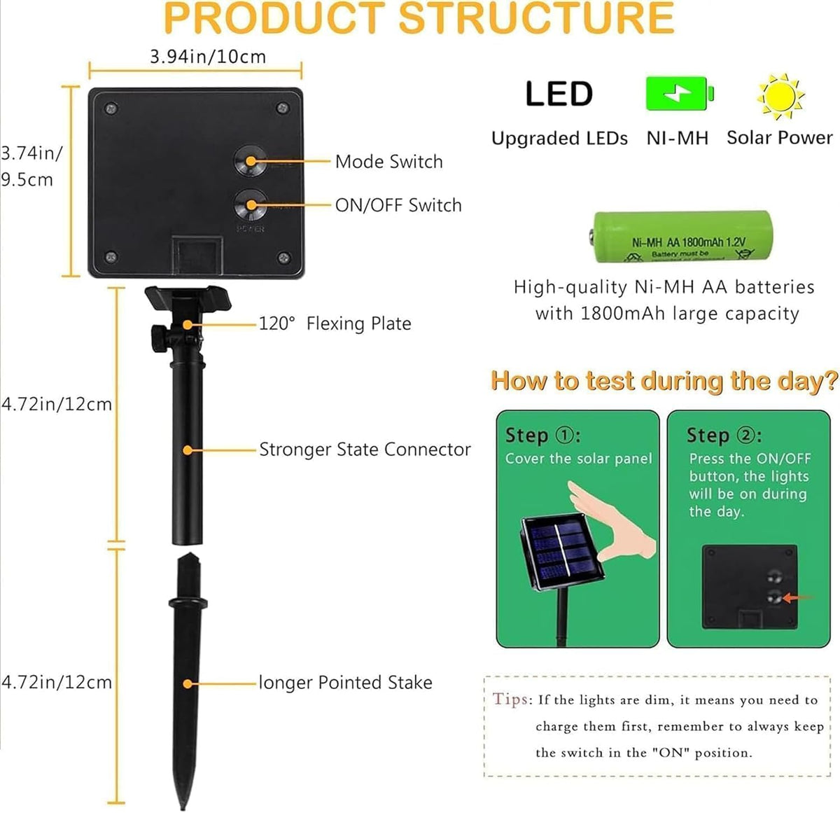 KAQ Paquete de 600 luces solares LED para exteriores, impermeables...