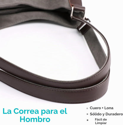 Dourr Bolso para hombro para mujer, con múltiples bolsillos, bolso...