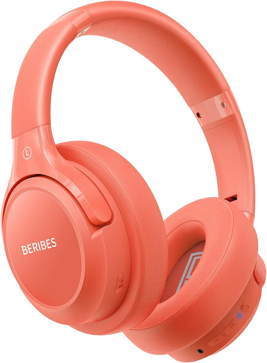 BERIBES - Auriculares Bluetooth sobre la oreja inalámbricos HiFi es...