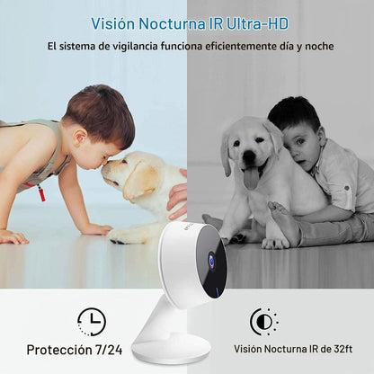 LaView Cámaras de seguridad 5G y 2.4GHz, 4 piezas, cámara de seguri...