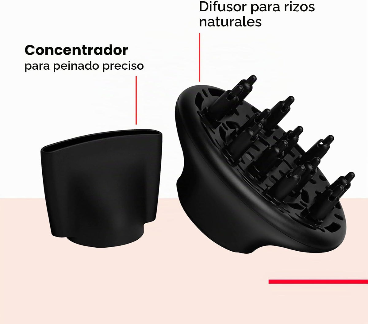 REVLON Secador de pelo Dry Max con difusor para rizos naturales, co...