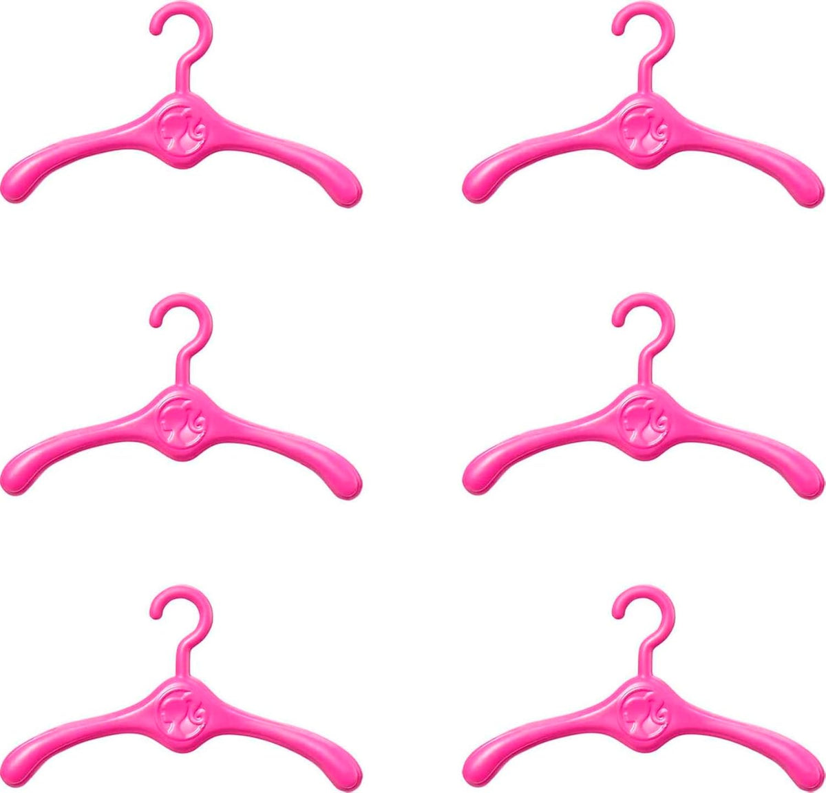 Barbie Armario con 6 hangares, accesorios con puertas translúcidas,...