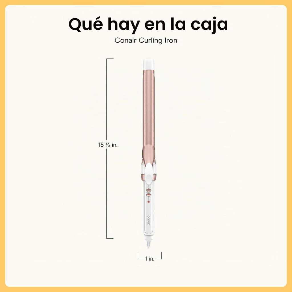 Conair - Plancha rizadora extra larga, doble cerámica, 1 pulgada |...