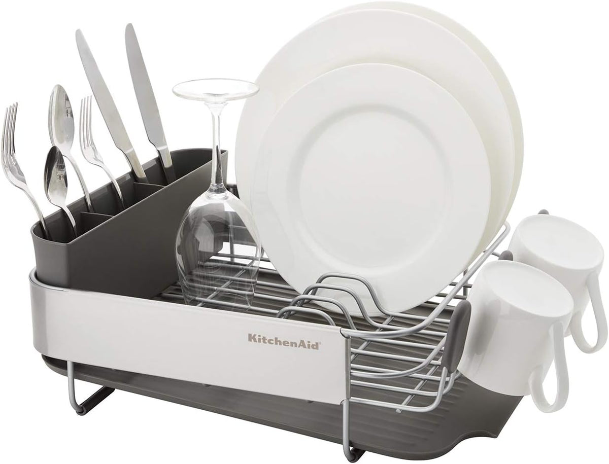 KitchenAid Escurridor de platos compacto que ahorra espacio, resist...