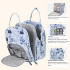 BabbleRoo Mochila para pañales - Bolsa de viaje esencial para bebé,...