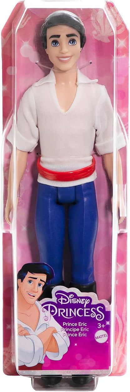 Mattel Disney Princess Toys, Prince Eric Posable Muñeca de moda con...