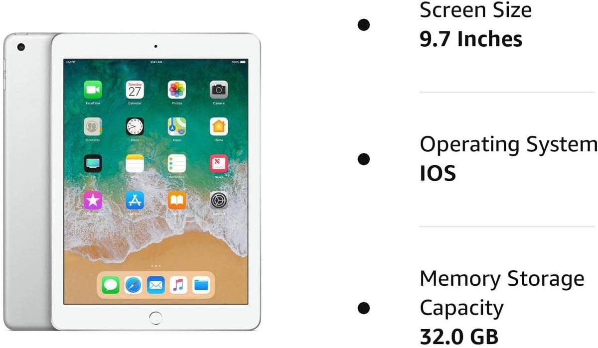 Apple iPad de 9.7 pulgadas (principios de 2018), WiFi + 4G LTE. 32G...