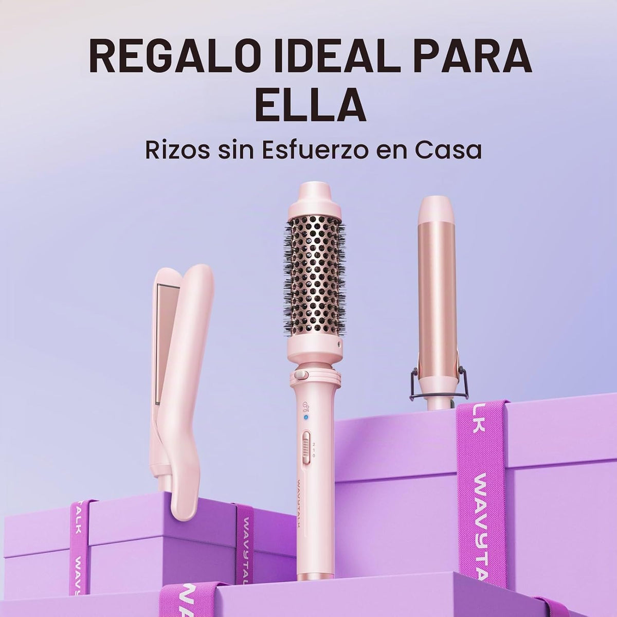 Wavytalk Juego de Rizadores 3 en 1, Rizos Múltiples, Juego de Rizad...