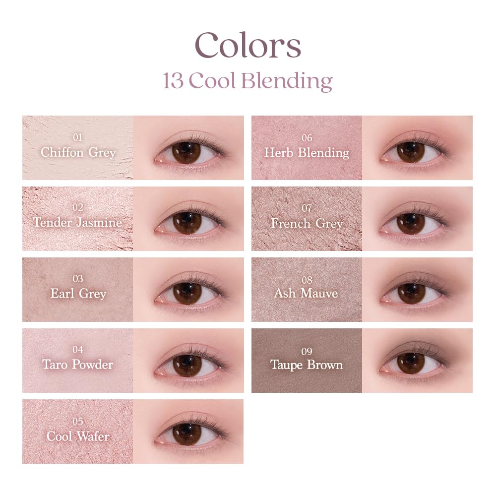 Paleta de sombras dasique #13 Cool Blending