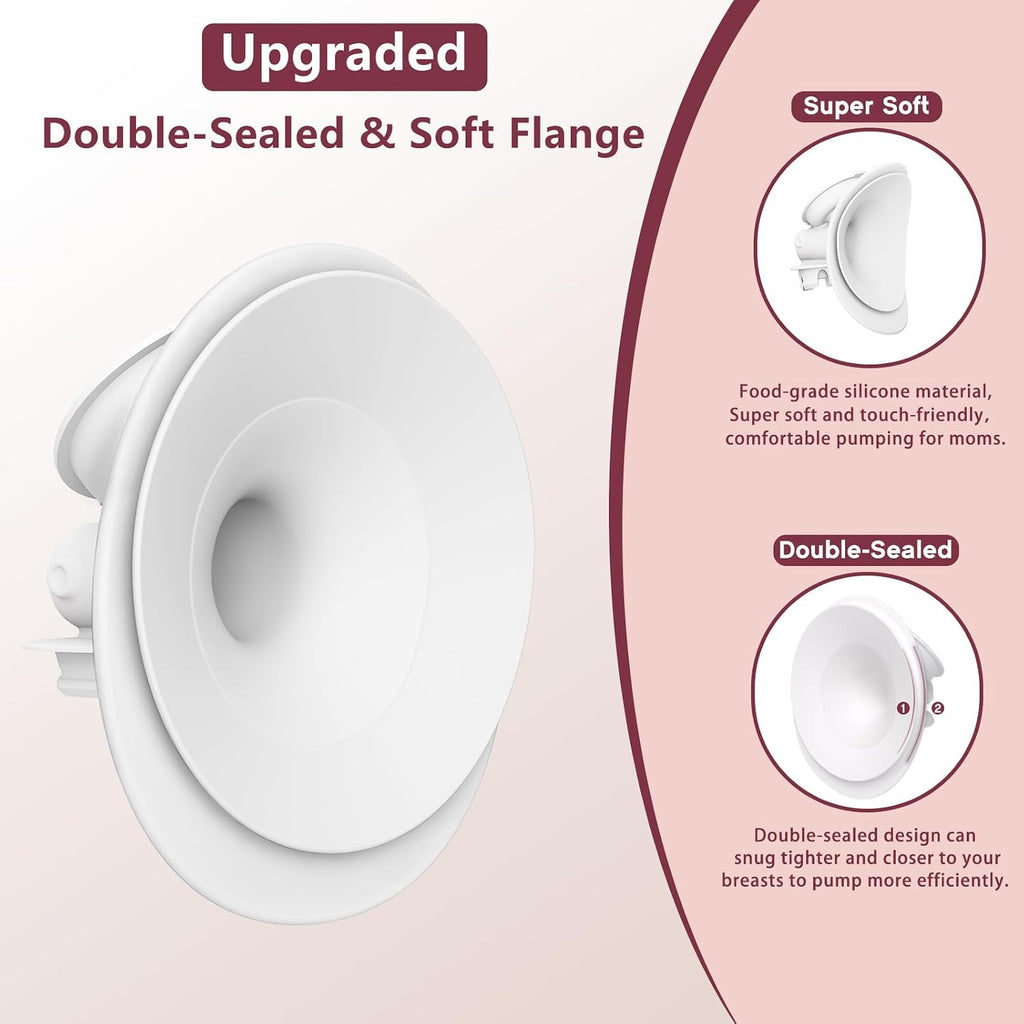 1 brida de doble sellado de 0.827 in compatible con Momcozy flujo m...
