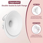 1 brida de doble sellado de 0.827 in compatible con Momcozy flujo m...