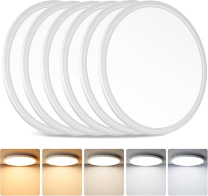 Brightever Lámpara de techo LED de montaje empotrado de 12 pulgadas...