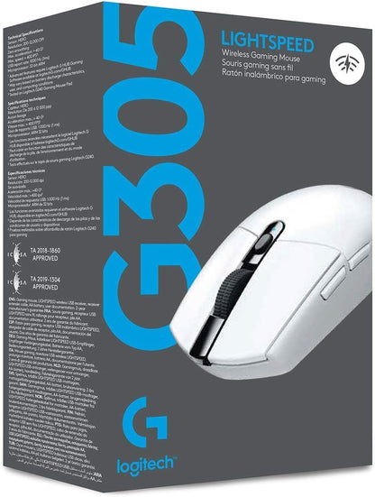 Logitech G Ratón inalámbrico para juegos 305 Lightspeed - Blanco |...
