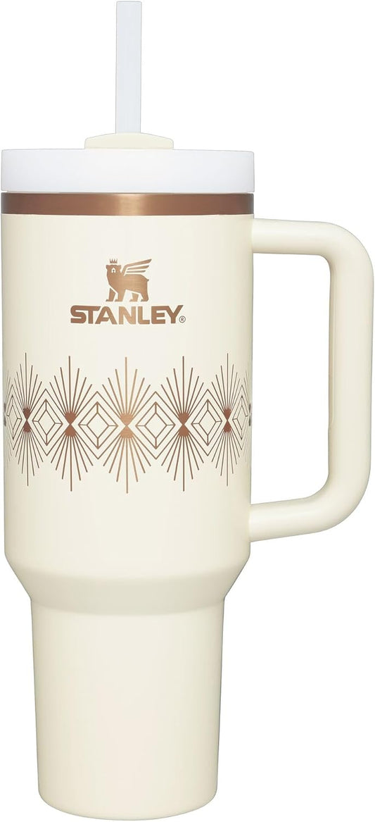 Stanley Quencher H2.O FlowState™ - Vaso de 40 onzas, color crema br...