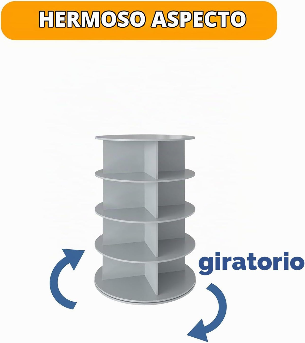 SpaceAid Zapatero giratorio de 4 niveles, torre de exhibición de za...