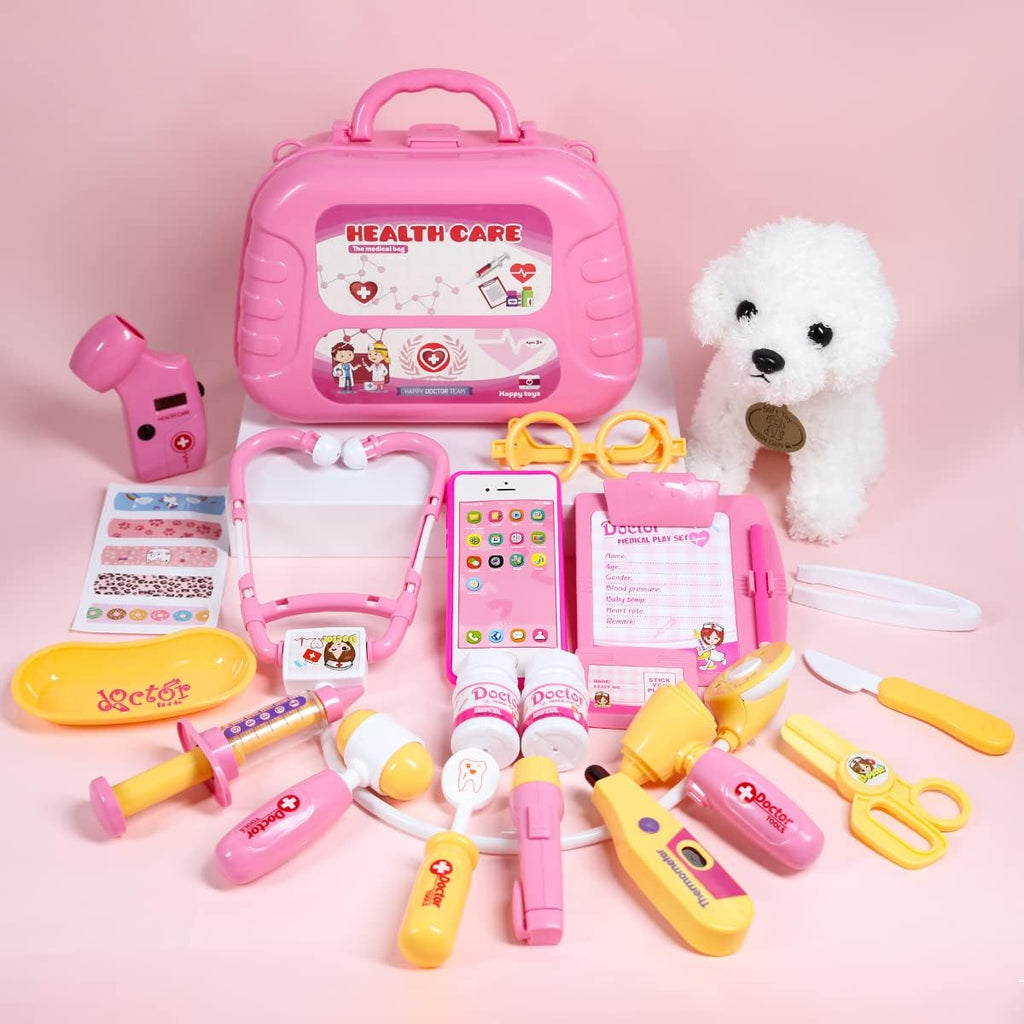 Meland Kit médico con cachorro para niños, juguete de simulación de...