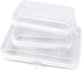 YOPCDJ Estuche rígido transparente con cremallera, bolsa transparen...