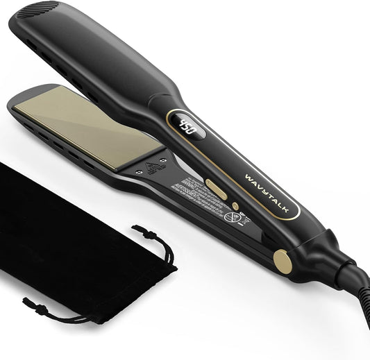 Plancha para cabello húmedo a liso Wavytalk, plancha alisadora con...
