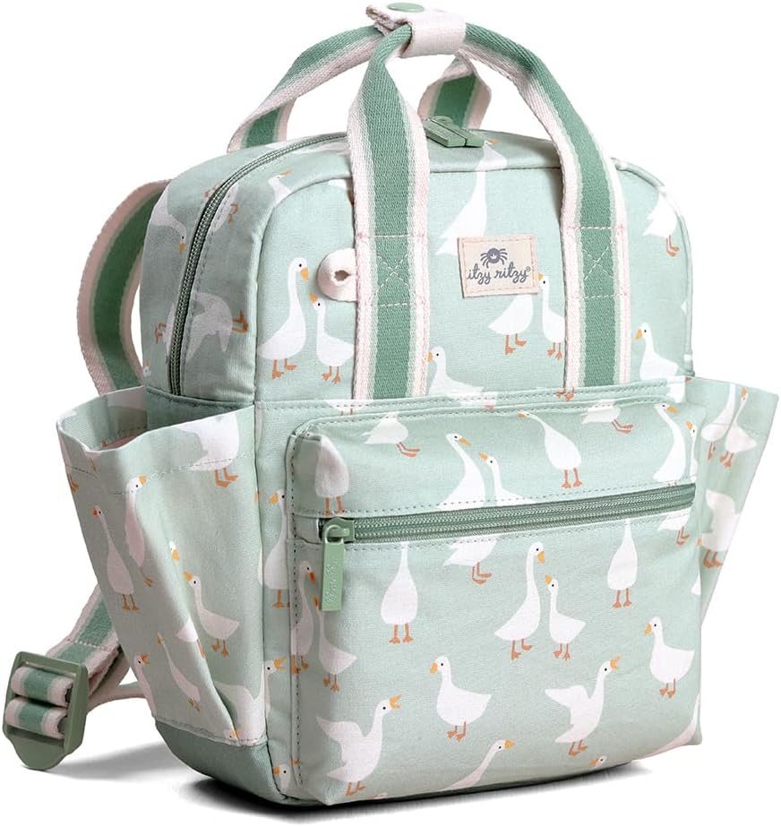 Itzy Ritzy Mochila para niños pequeños, bolsa de guardería para beb...