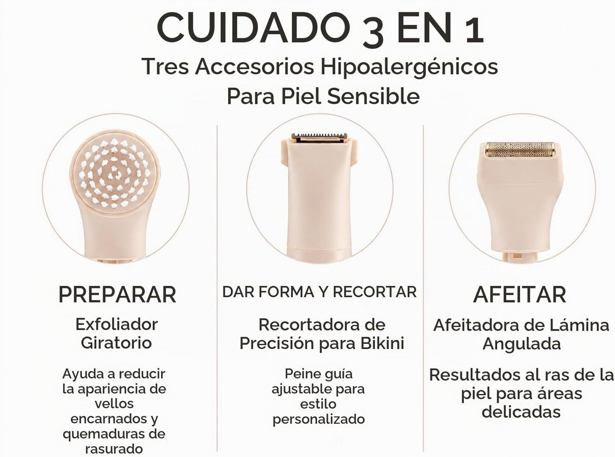 Remington Kit de cuerpo y bikini suave y sedoso, recortadora y afei...