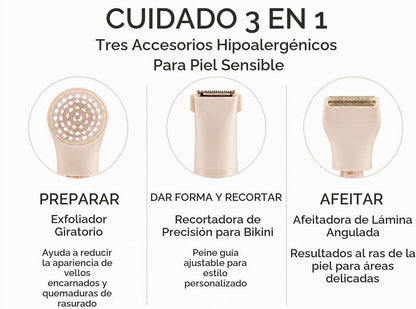 Remington Kit de cuerpo y bikini suave y sedoso, recortadora y afei...