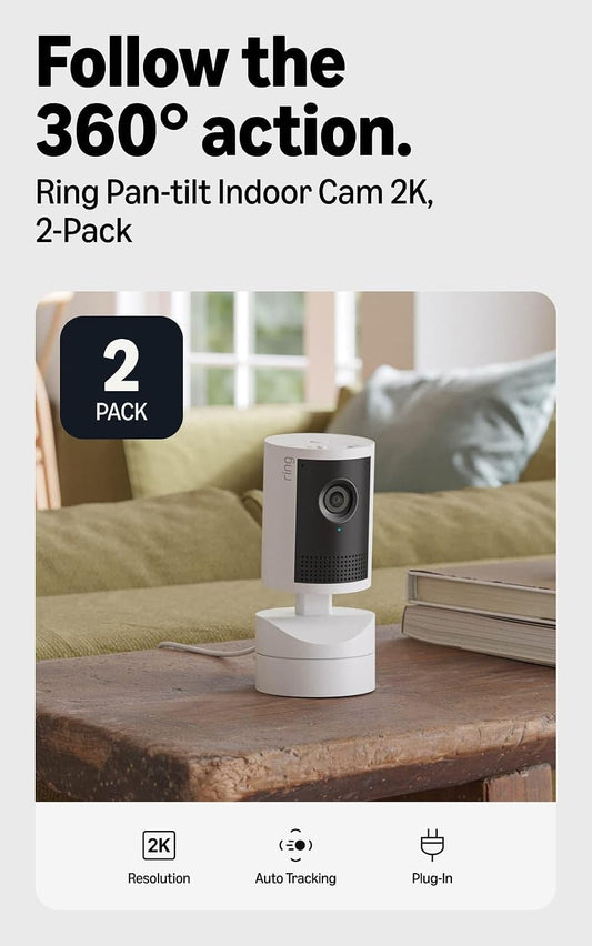 Cámara para interiores con movimiento 2K Ring con enchufe (último m...