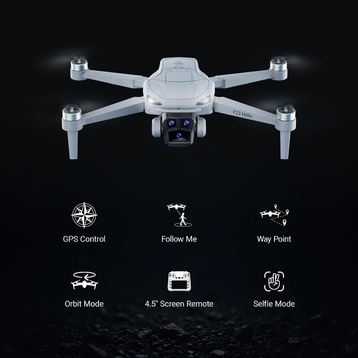 Contixo Dron GPS F23 con cámara, tiempo de vuelo de 46 minutos, con...