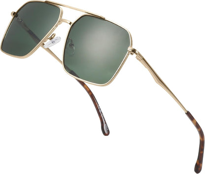 ZENOTTIC Gafas de sol polarizadas de aviador para hombre: protecció...