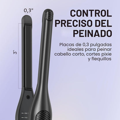 Wavytalk Plancha pequeña tipo lápiz de 0,3 pulgadas para cabello co...