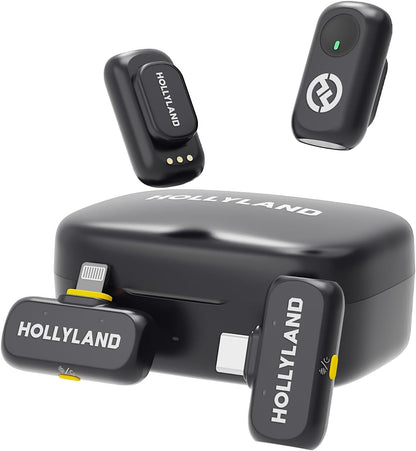 Micrófono inalámbrico Hollyland Lark A1 Mini para iPhone y Android,...