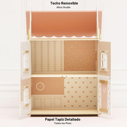 Le Toy Van \u2013 Casa de muñecas de madera en forma de corazón de...