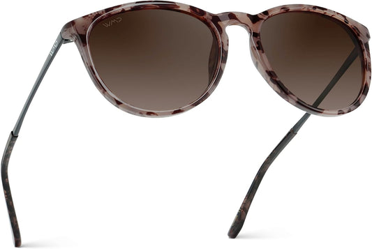 WearMe Pro Gafas de sol polarizadas redondas para mujer, protección...