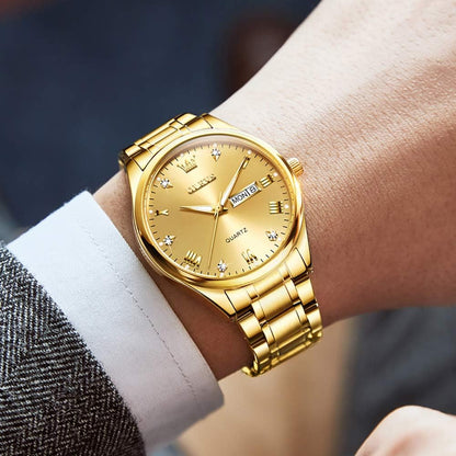 OLEVS Relojes para hombre Relojes de cronógrafo de fácil lectura lu...