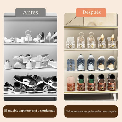 WMBOOX Organizador de ranuras para zapatos, paquete de 15, apilador...