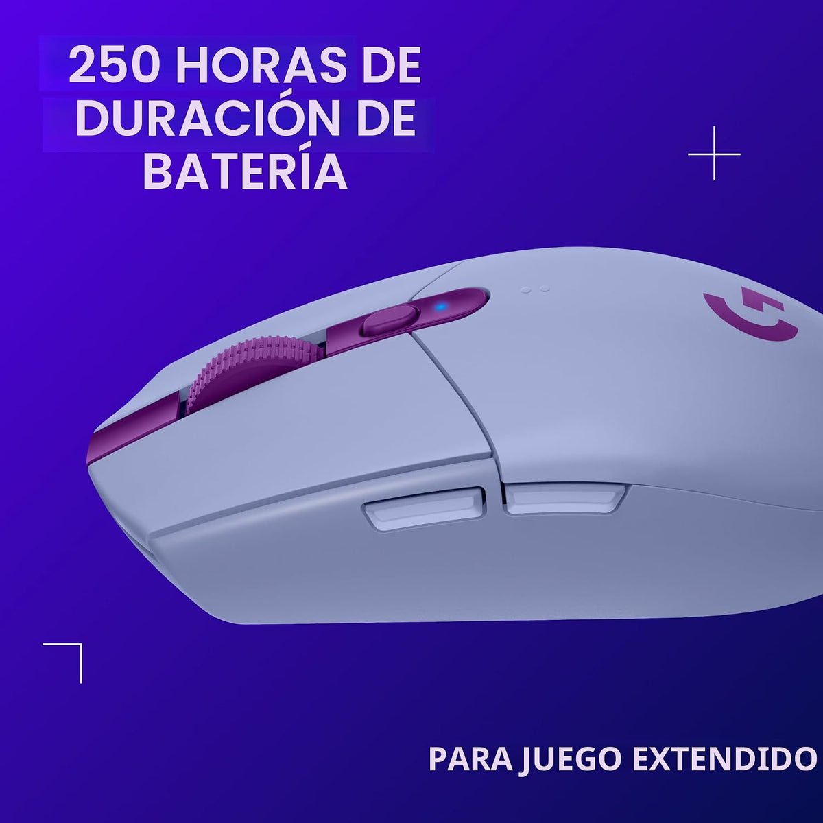 Ratón inalámbrico para juegos Logitech G305 Lightspeed - Lila | 12,...