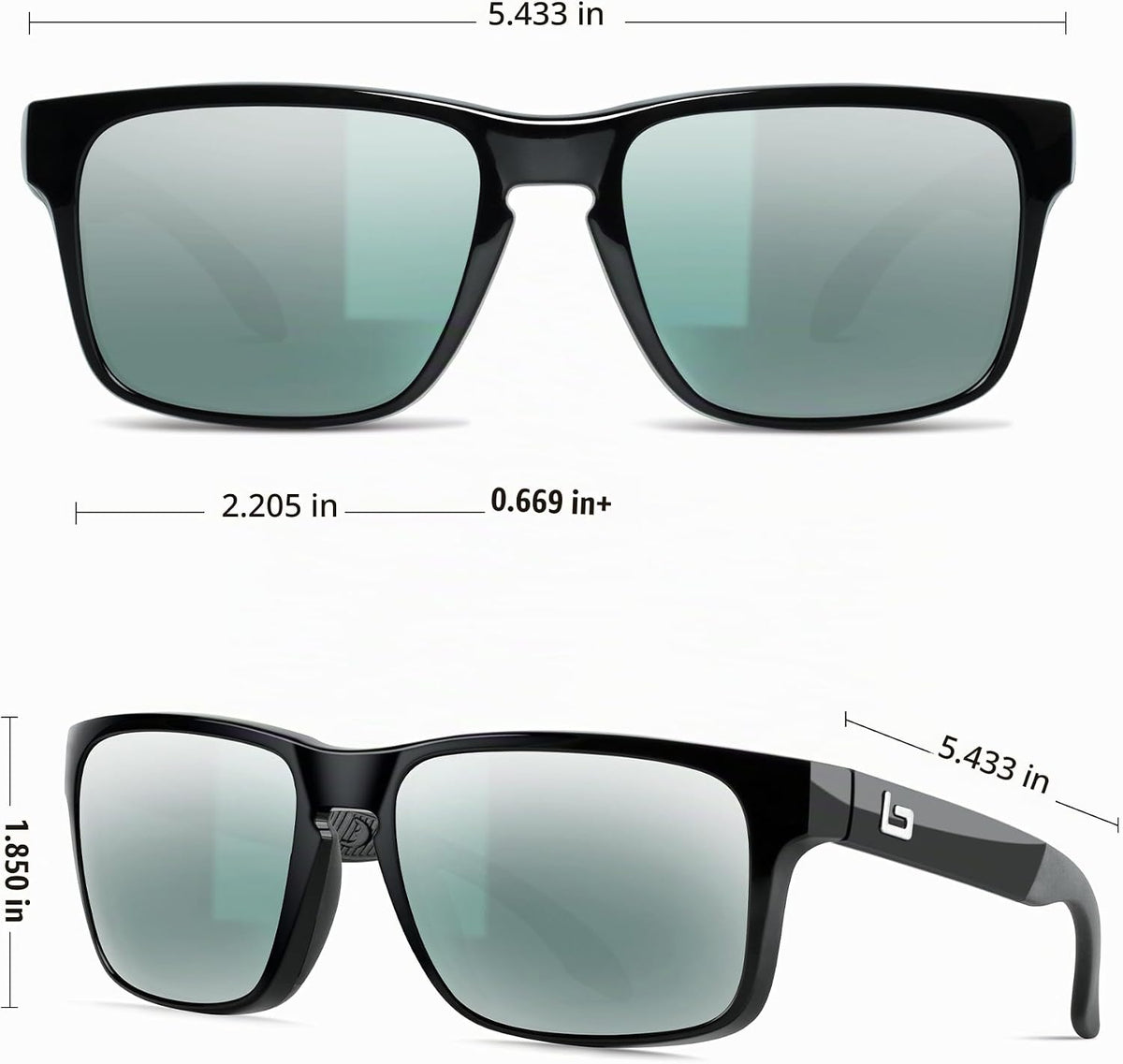 BNUS Corning Gafas de sol con lentes de vidrio para hombres y mujer...