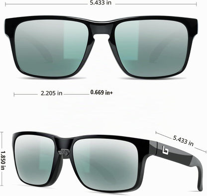 BNUS Corning Gafas de sol con lentes de vidrio para hombres y mujer...